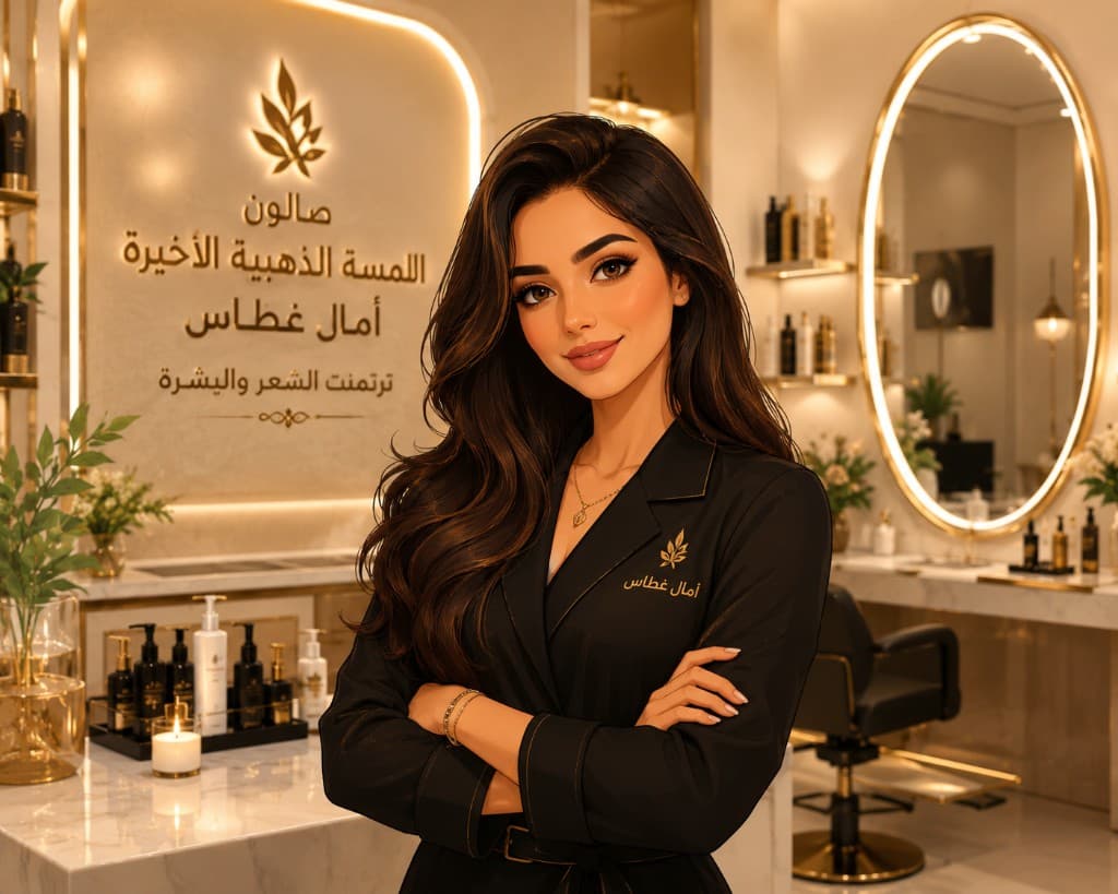 أمال غطاس — صالون اللمسة الذهبية، ترتمنت الشعر والبشرة